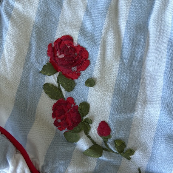 Forever 21 Seersucker Retro Stripe Woven Pajama Set Size Small - Picture 7 of 9